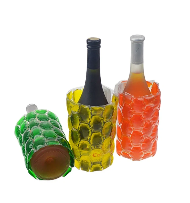 High Quality Can Cooler colorful Gel Ice Pack Bottle Cooler Wrap