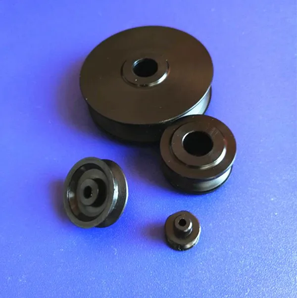 Custom Plastic Nylon 6 Nylon 66  CNC Machining Wheel Plastic Pulley
