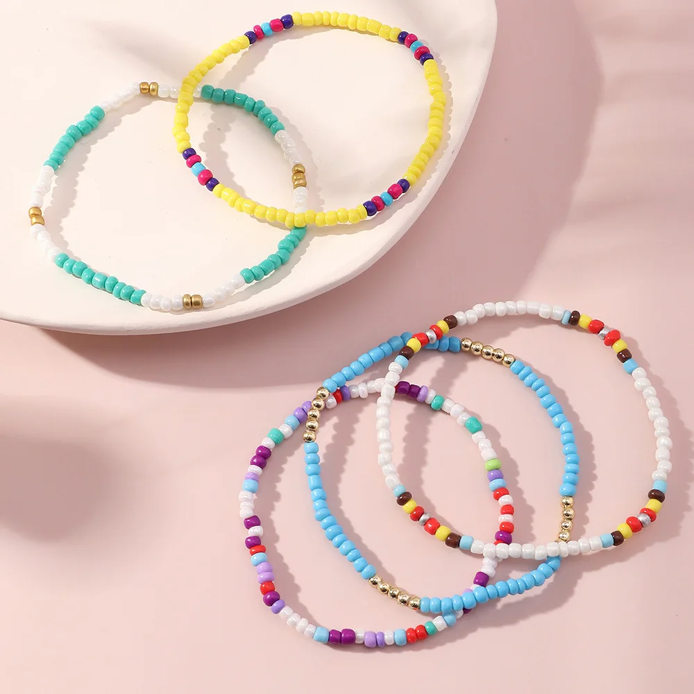  Wholesale low price Bohemian Colorful Vintage Beaded Handmade Woven women