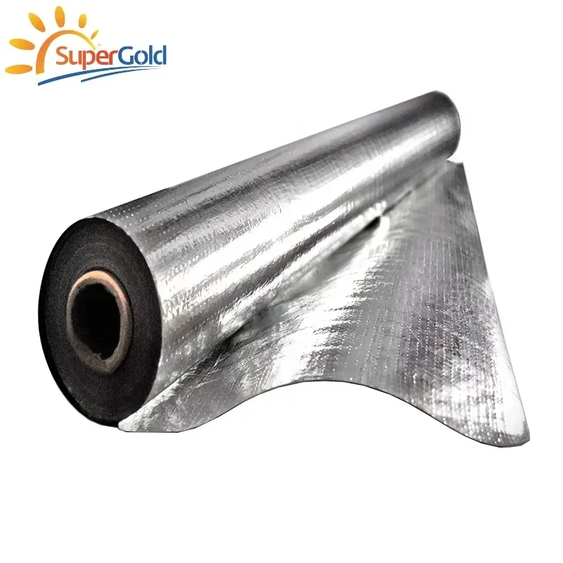 SuperGold woven aluminum foil film fireproof aluminum foil roll for insulation blanket