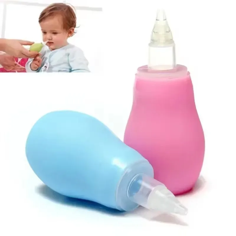 New baby nasal aspirator vacuum Silicone Kids Safety Nose Cleaner Manual Snot baby product manual silicone nasal aspirator