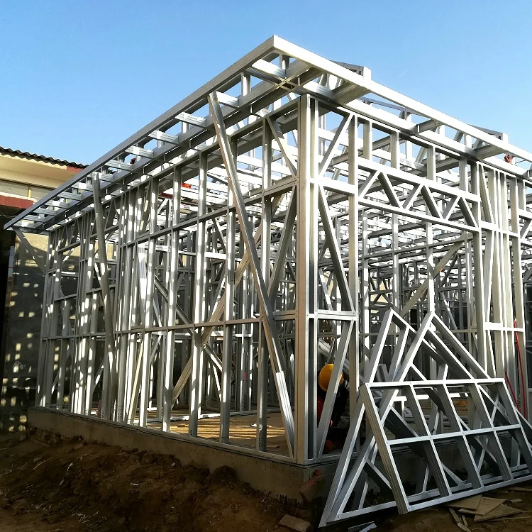 
3 dormer window lightweight steel framing house 