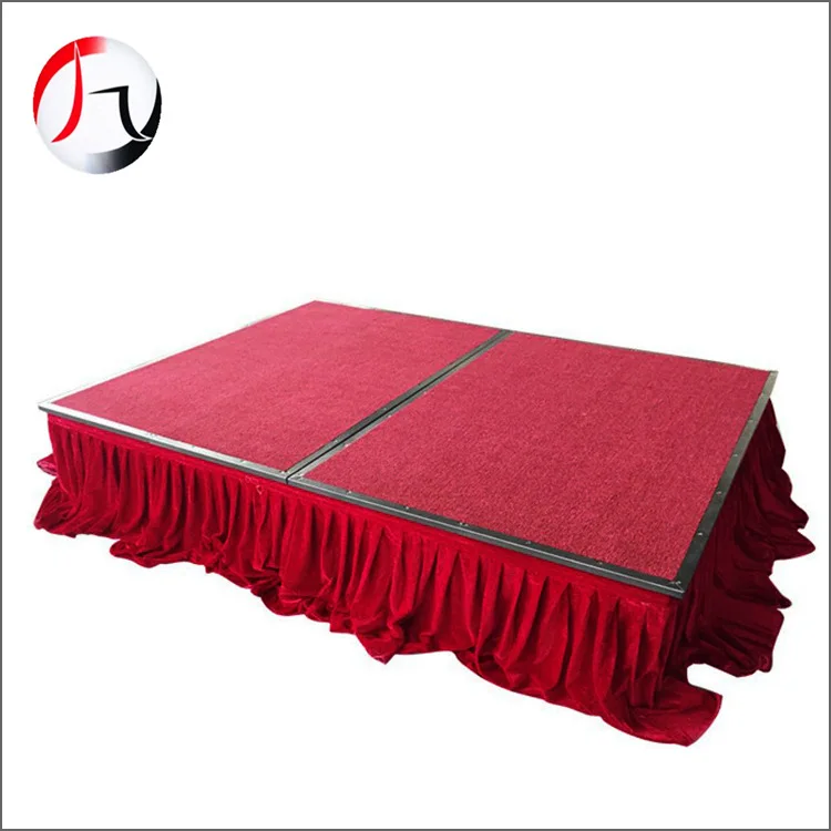 8ft movable folding iron steel used stage for sale hotel banquet event wedding stage mobile stage