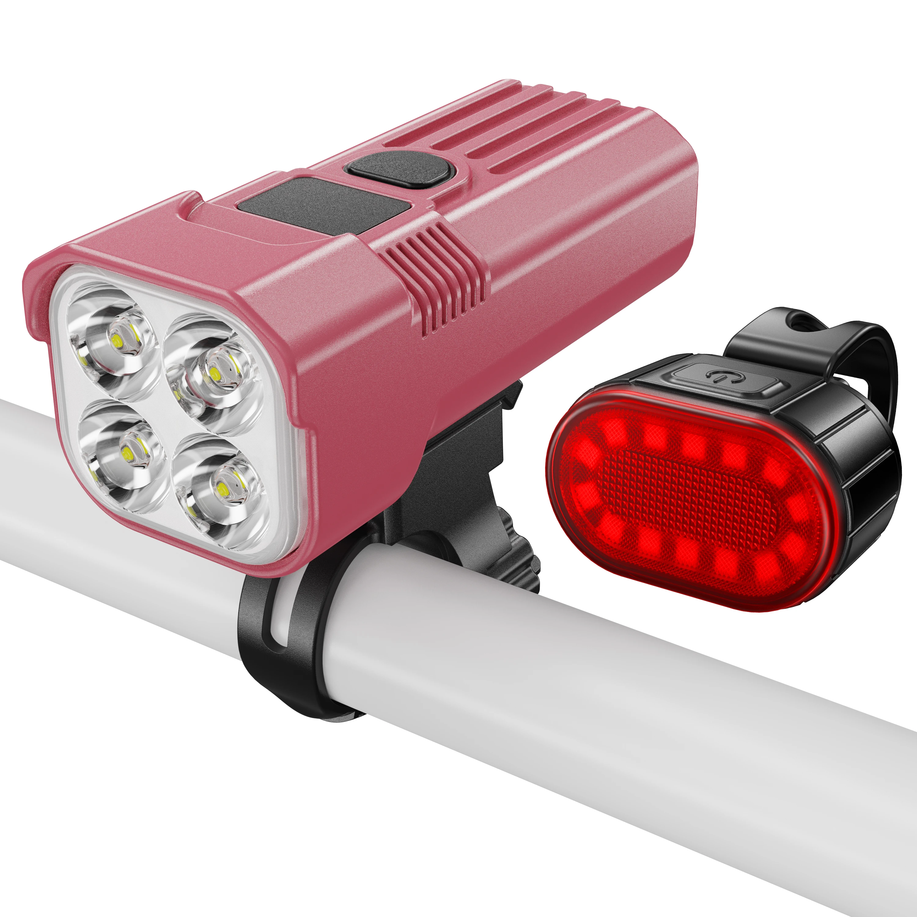 Waterproof Multi Gear Rechargeable 2000 Lumens Riding Super Bright Bicycle Headlamp Bicycle Tail Lamp LED Pedal Lamp