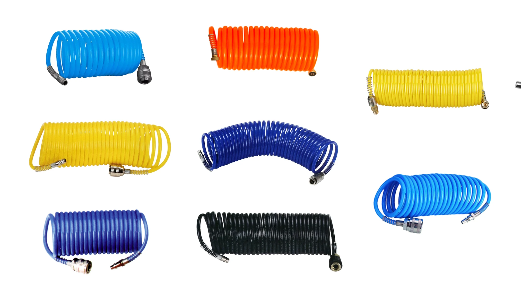 15M Air Intake Pipe Portable Inflatable Pneumatic Fittings PU spring trachea with connector