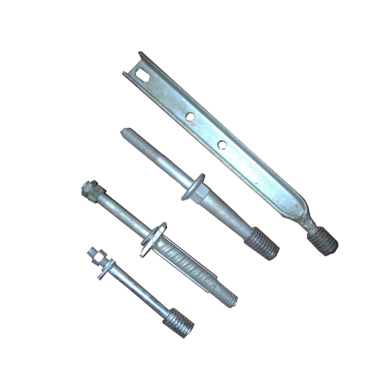 Power Line Metal Accessories Fitting Steel Hot-dip Spindle Pin Insulator End fitting power overhead lines Electric Monopole Top