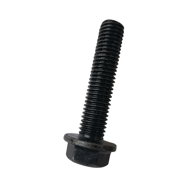 China Factory OEM Black Oxide Steel Hex Flange Bolt DIN6921