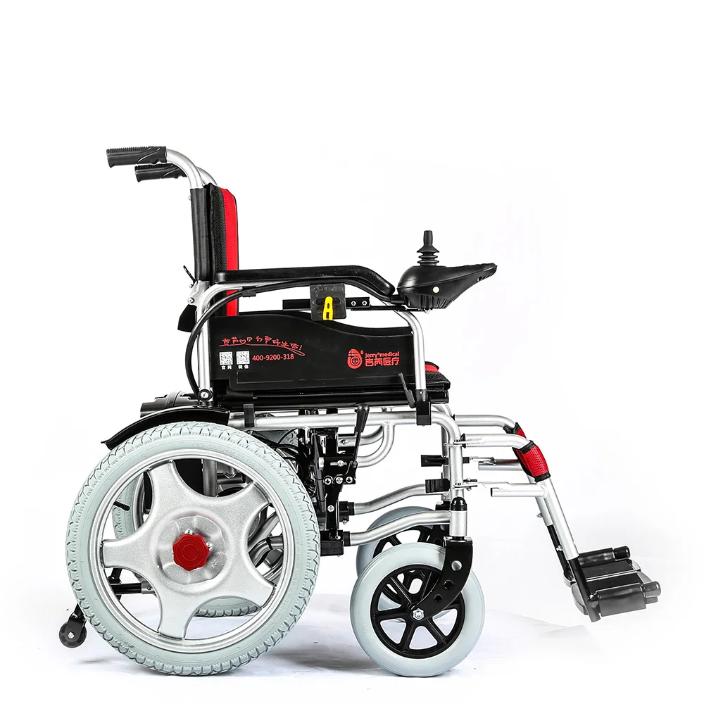 Multifunctional Easy Use Flip Up Armrest Light Foldable Power Electric Wheelchair