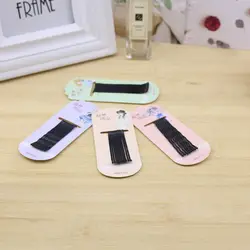 8 шт Высокое качество пользовательских карт; Классическая обувь черного цвета волос Захваты для женщин заколки для волос металлические заколки для волос для девочек