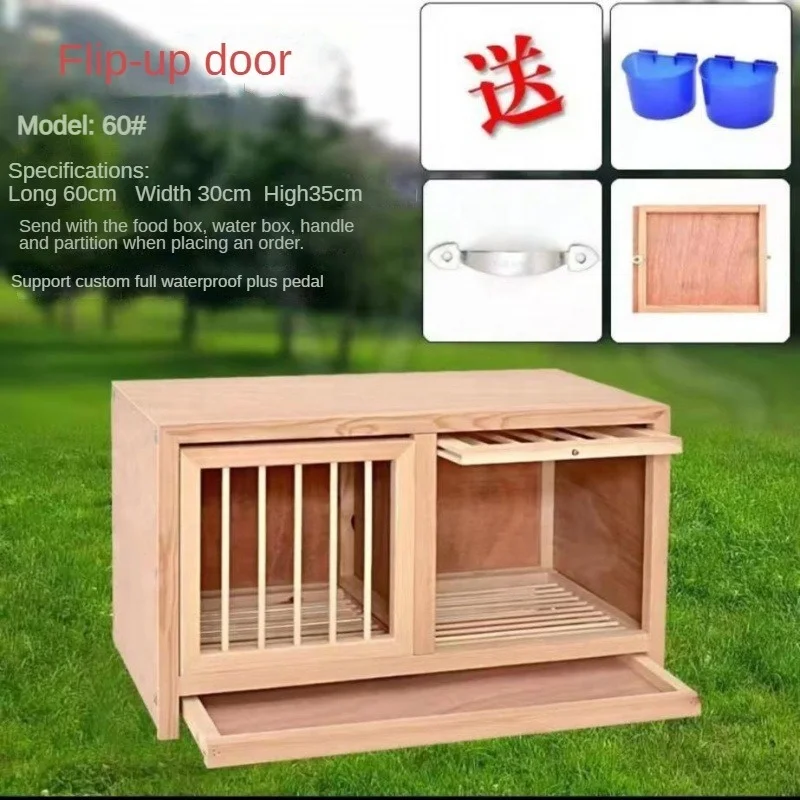 Fancy Wooden lift-up door Birdcage for Birds like Parrots and Pigeons with Matching Trays and Breeding Houses
