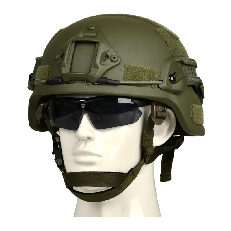 CNRSPE Tactical UHMWPE Mich Tactical Helmet Light weight 3A PASGT Helmet green