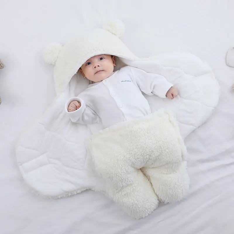 Winter newborn baby blanket boy girl sleeping bag warm baby wrap blanket clothes newborn baby blanket