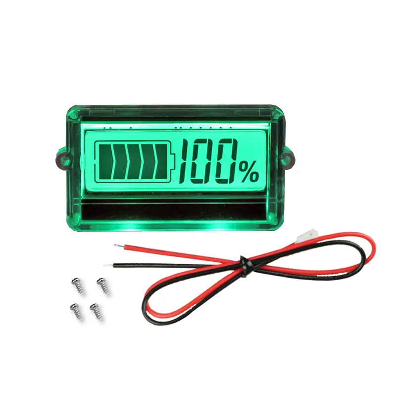 TH01 Waterproof 12V 24V 36V 48V LCD car Acid Lead Lithium Battery Capacity Indicator Digital Voltmeter Voltage Tester