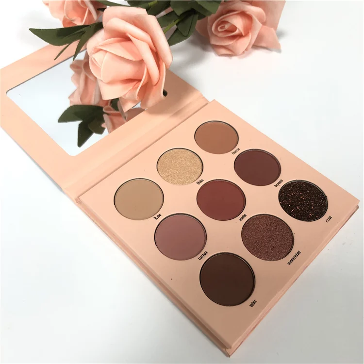 High pigment cruelty free empty talc free eyeshadow palette private label luminous