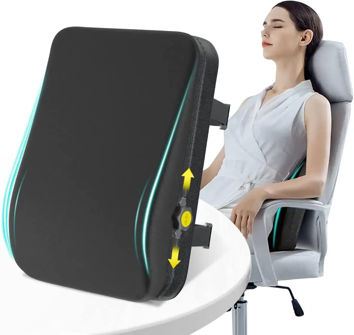 Lumbar Support Pillow for Office  Support Point Adjustable Chair Back Support Pillow for Car or Office Chair Back Cushion