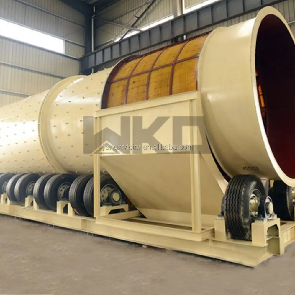 Australia Clay Iron Manganese Ore Washing Machine 400tph Rotary Drum Trommel Scrubber