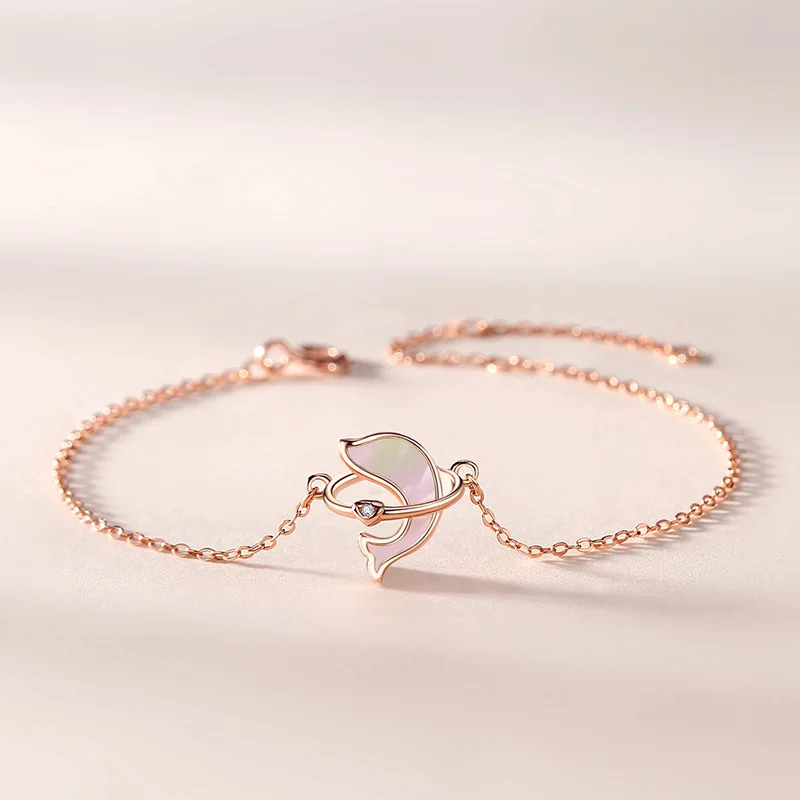 Vana S925 sterling sliver  Fashion Dolphin Pendant  Necklace For Women