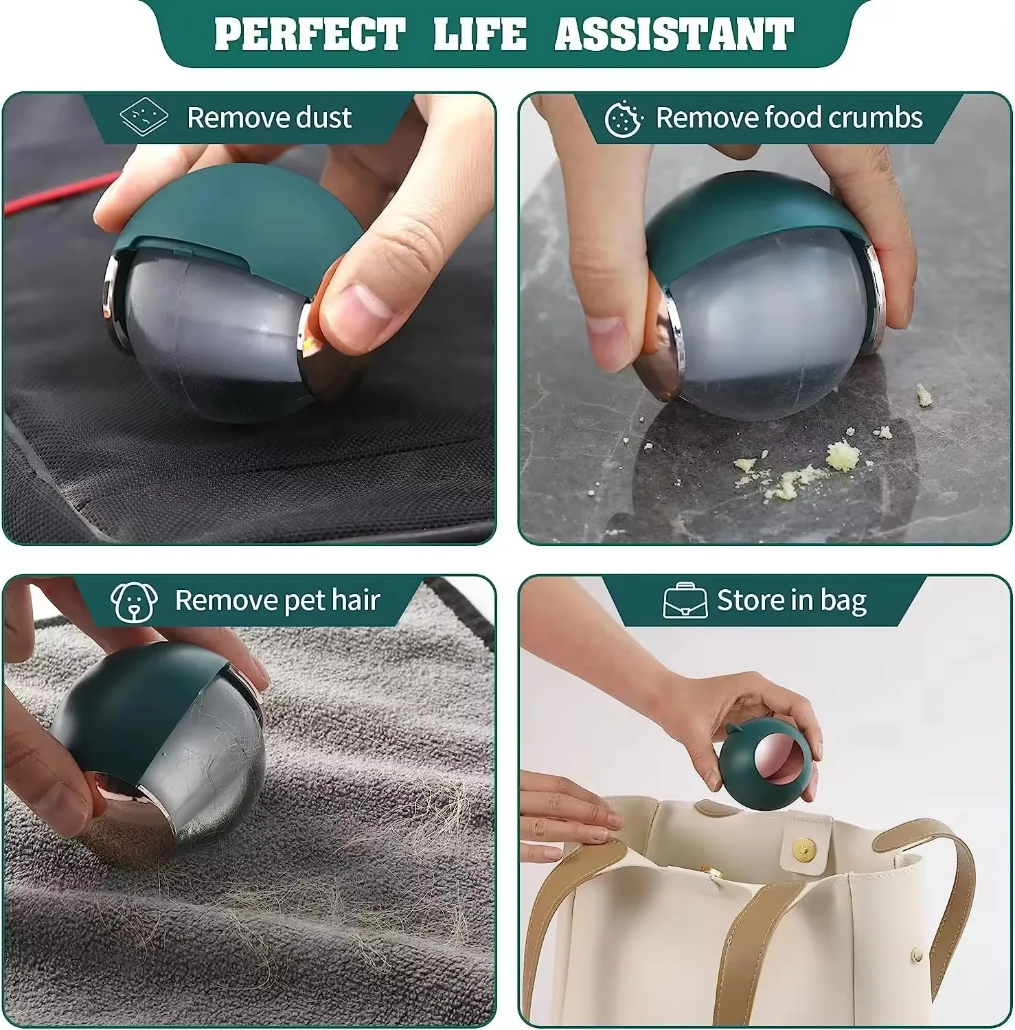 ODM/OEM Washable Sticky Lint Roller Ball Brush Cleaning Clothes with Cover Hair Remover Adhesive