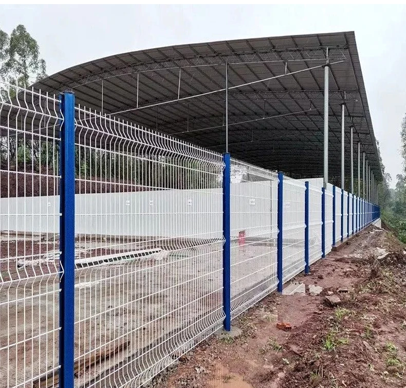 Customized Home Outdoor Decorative 3D Curved Welded Wire Mesh Garden Fence Easily Assembled Highway Fence Panel Pvc Fence