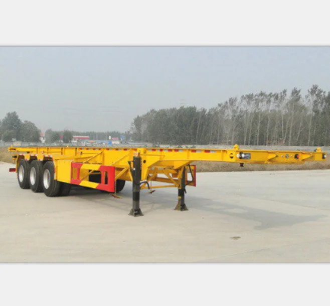 High quality brand New Truck Trailer Chassis 3 axle 40ft skeleton Trailers in Africa