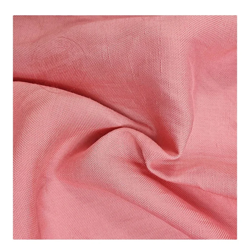 New Fashion 120D Tencel Ramie Woven Fabric 204GSM  for Spring Summer and Autumn Women Dress