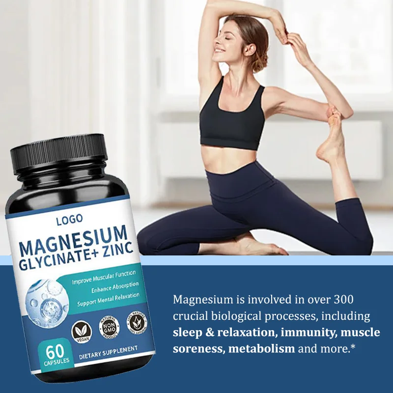 Sleep supplement OEM magnesium glycinate capsules health sleep muscle recovery magnesium capsules magnesium l-threonate capsules