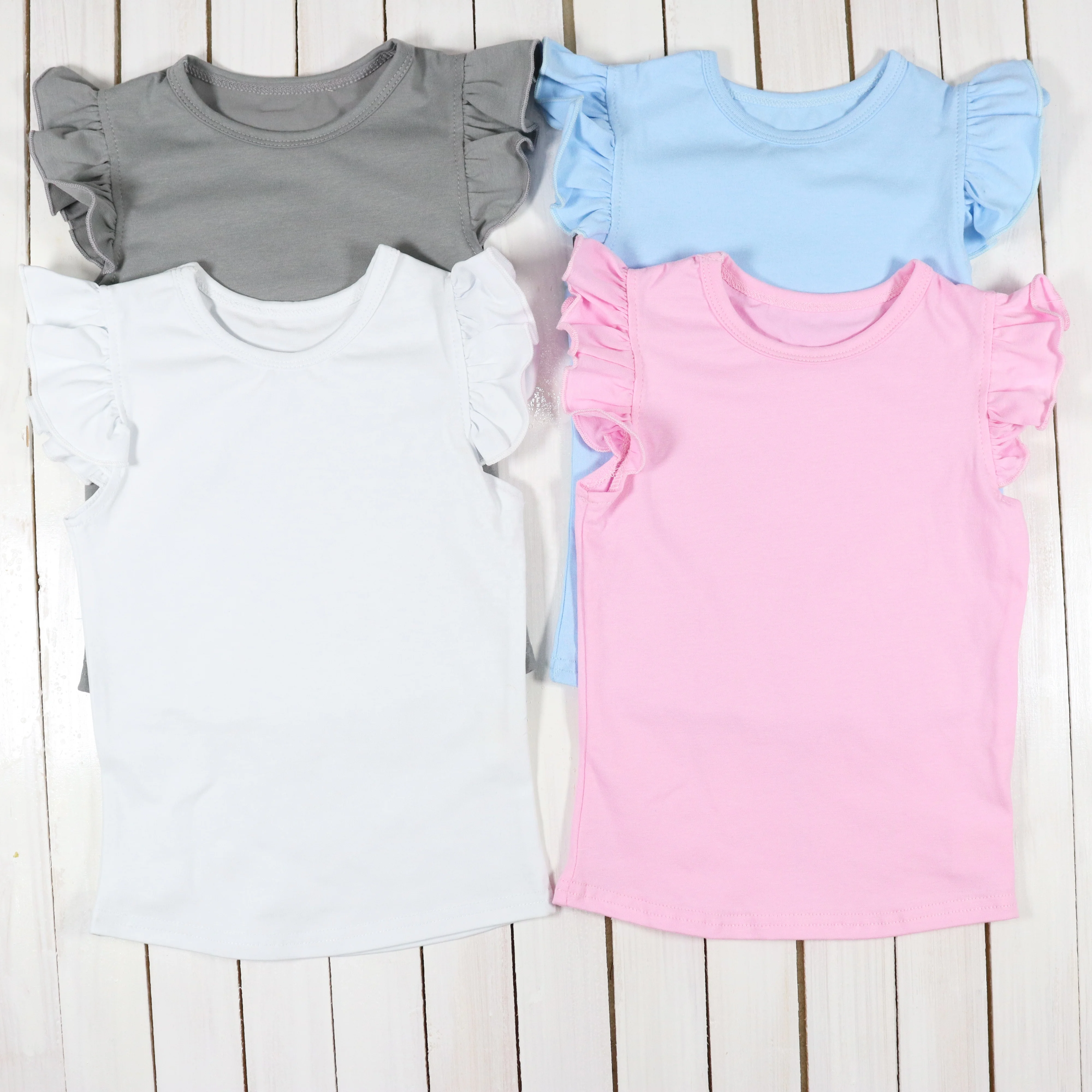 Colorful stripes baby tank top girl boutique clothes solid suitable cool baby girl clothes baby clothing wholesale