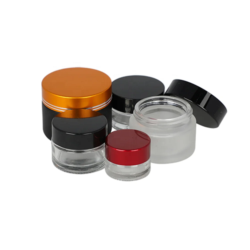50ml cosmetic glass containers body butter cream jars for packaging