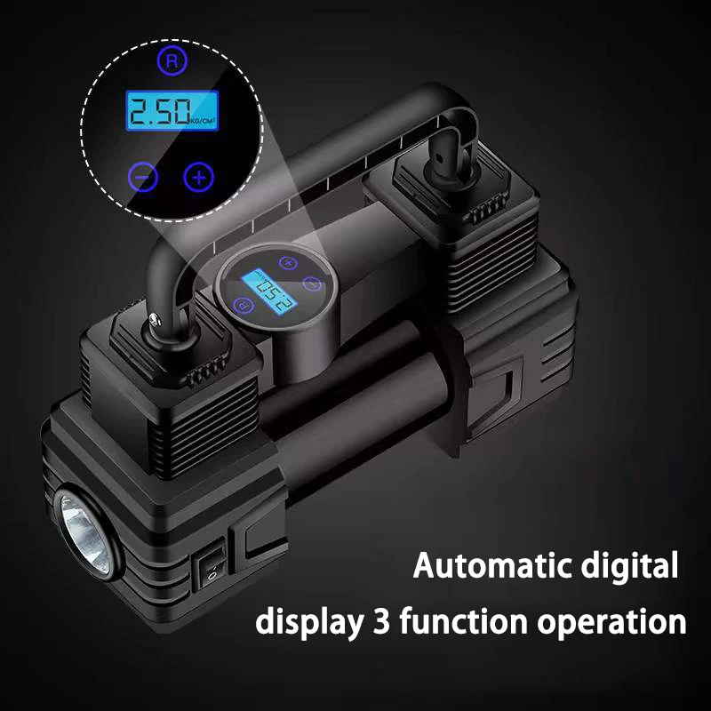 2024 New Car Air Pump Double Cylinder 12v High Power Car Tire Pump Portable Car electric Air Pump Universal