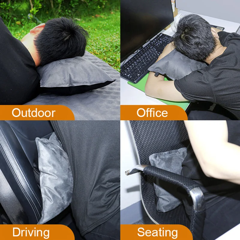 Factory directly inflatable sleeping pillow Light weight customized camping air pillow for outdoor travel