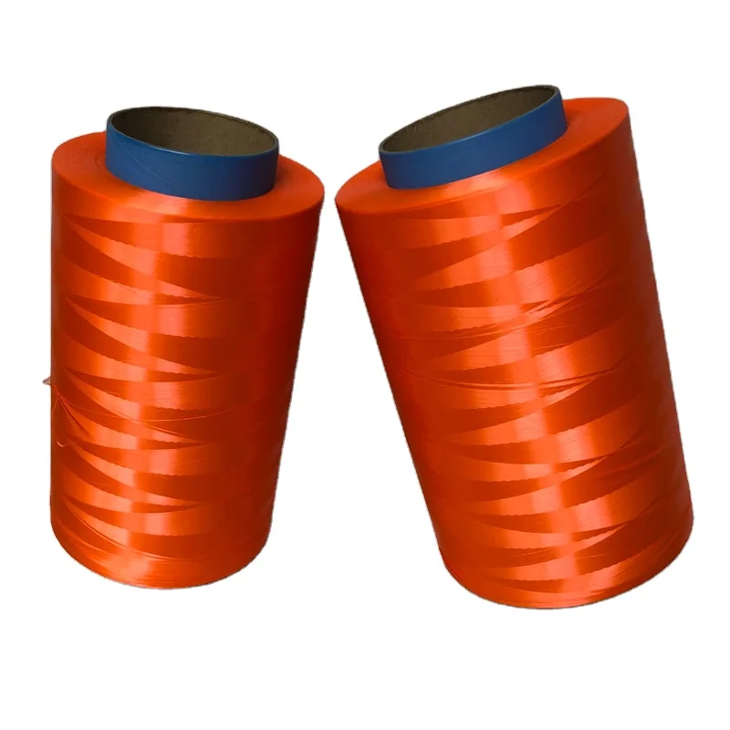 High Strength Orange 400D Colored Uhmwpe Fiber Filament Yarn
