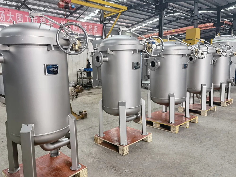 Industrial Filtration Purification Treatment Clamp Quick Opening Filter Bag Stainless Steel Multi Housing