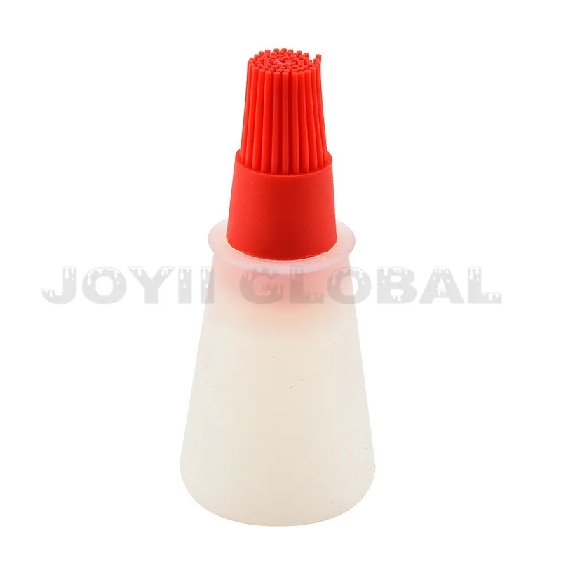 creative cheap promotional kitchen ware products Portable Silicone Oil Bottle With Brush Baking BBQ Basting Brush Pastry making