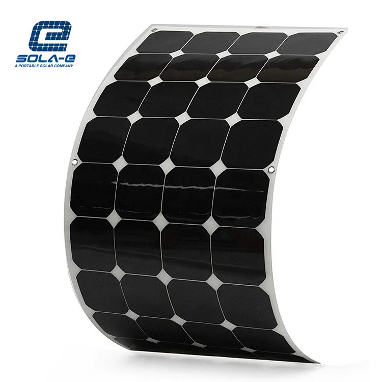 Hot sale Sunpower ETFE  Semi-Flexible Solar Panel High Efficiency Black Flexible Solar Panel for Balcony Car roof Speed boat
