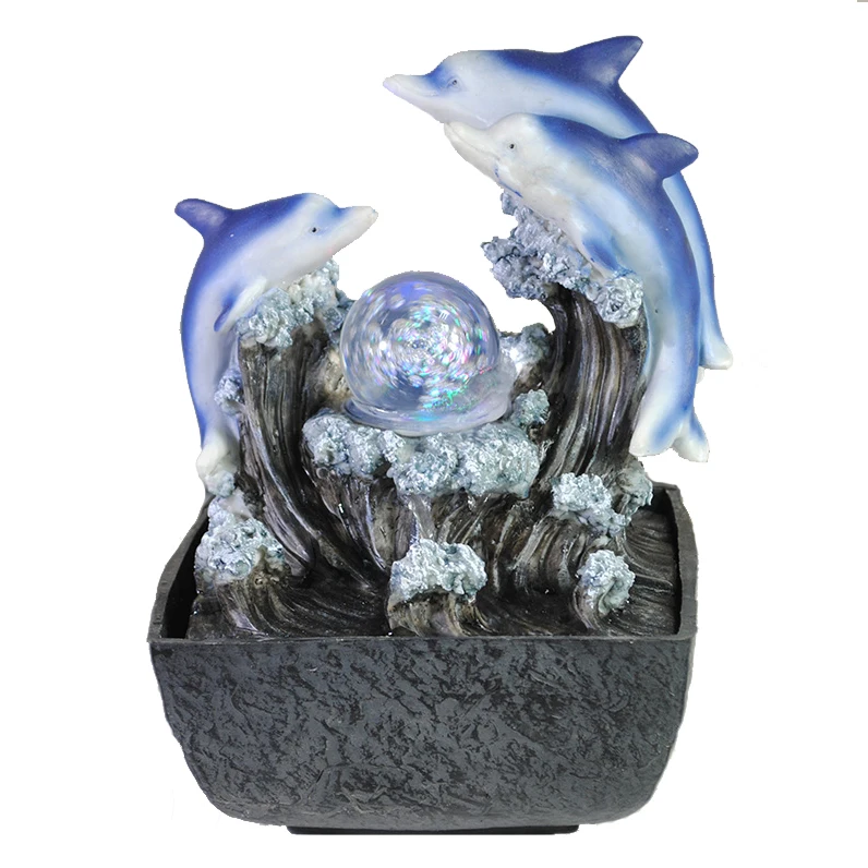 Статуя животного в форме шара, Дельфина, водяной фонтан для украшения дома