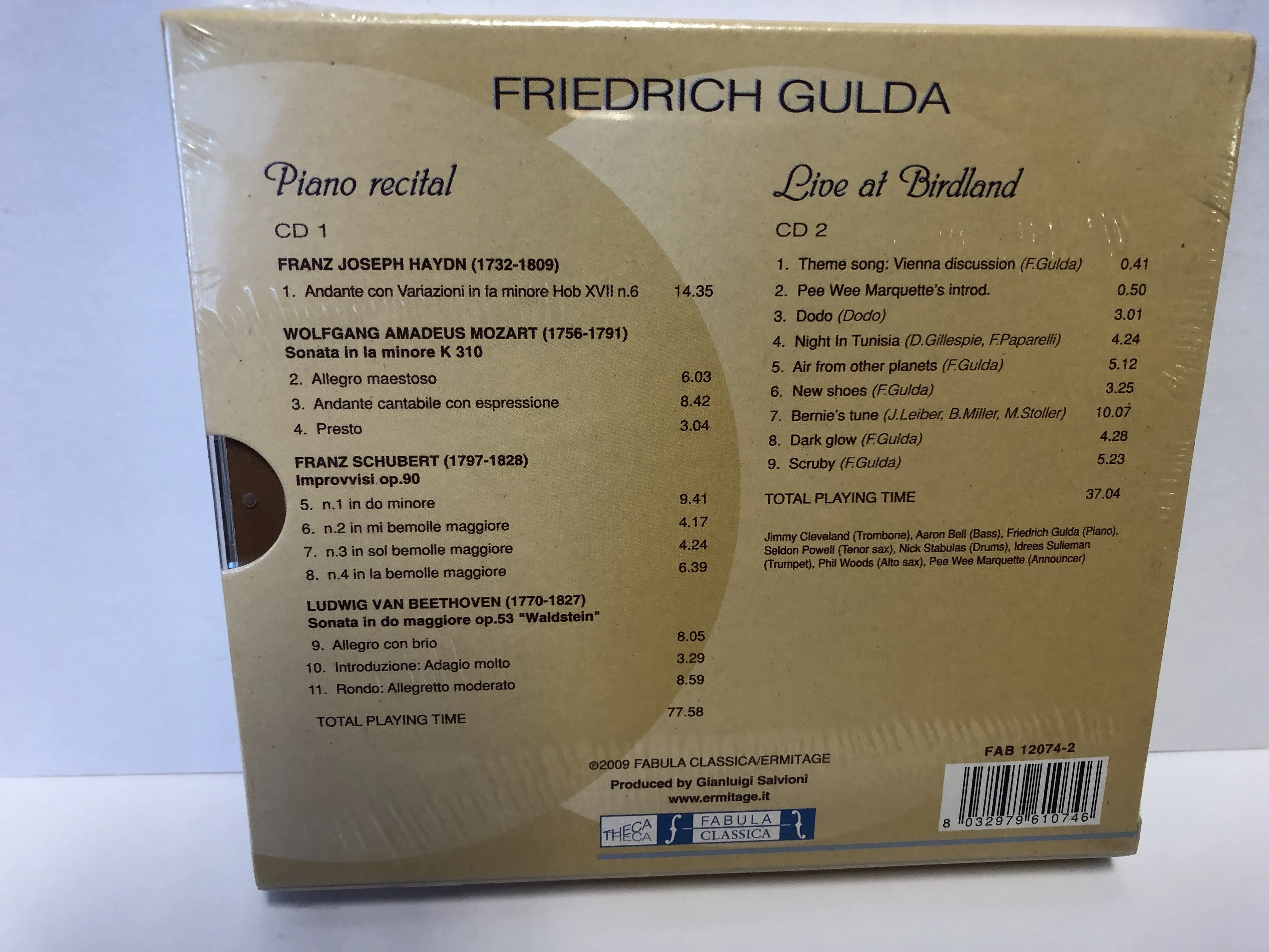 Friedrich Gulda: Piano Recital [Beethoven, Mozart et al.] + Live At Birdland Bro No. 172058