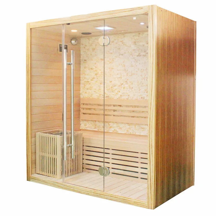 High quality solid wood dry steam room sauna