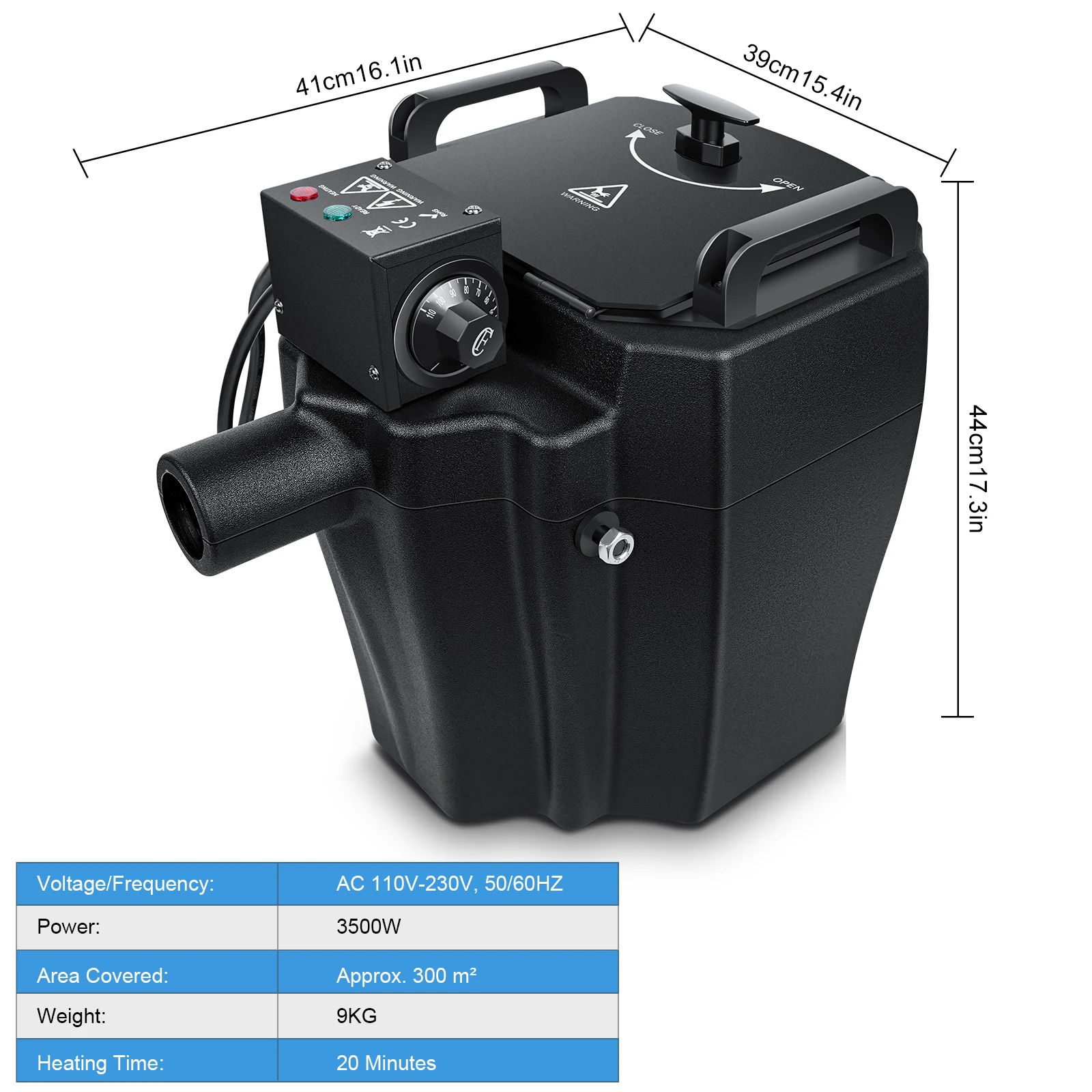 3500W Stage Dry Ice Machine Manual Control Suitable For Indoor And Outdoor Stage Wedding Celebration Bar Ktv Performance