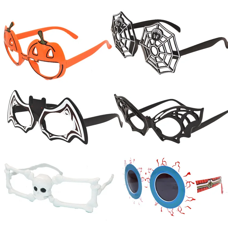 Wacky Halloween Masquerade Party Pumpkin Skull Head Spider Web