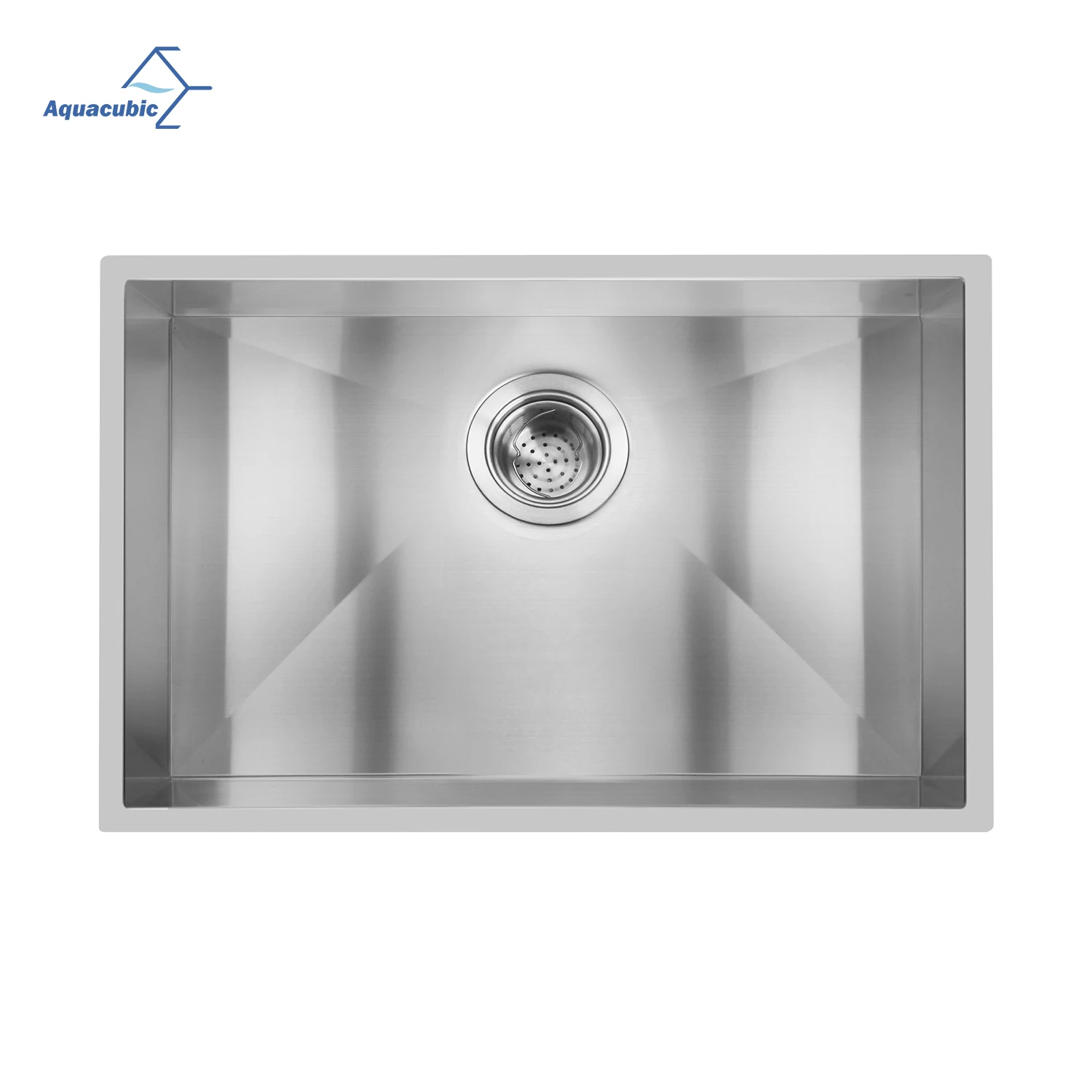 Aquacubic 30 inch Kitchen Sink Undermount Single Bowl Deep Handmade 304 Stainless Steel Kitchen Sink with Strainer