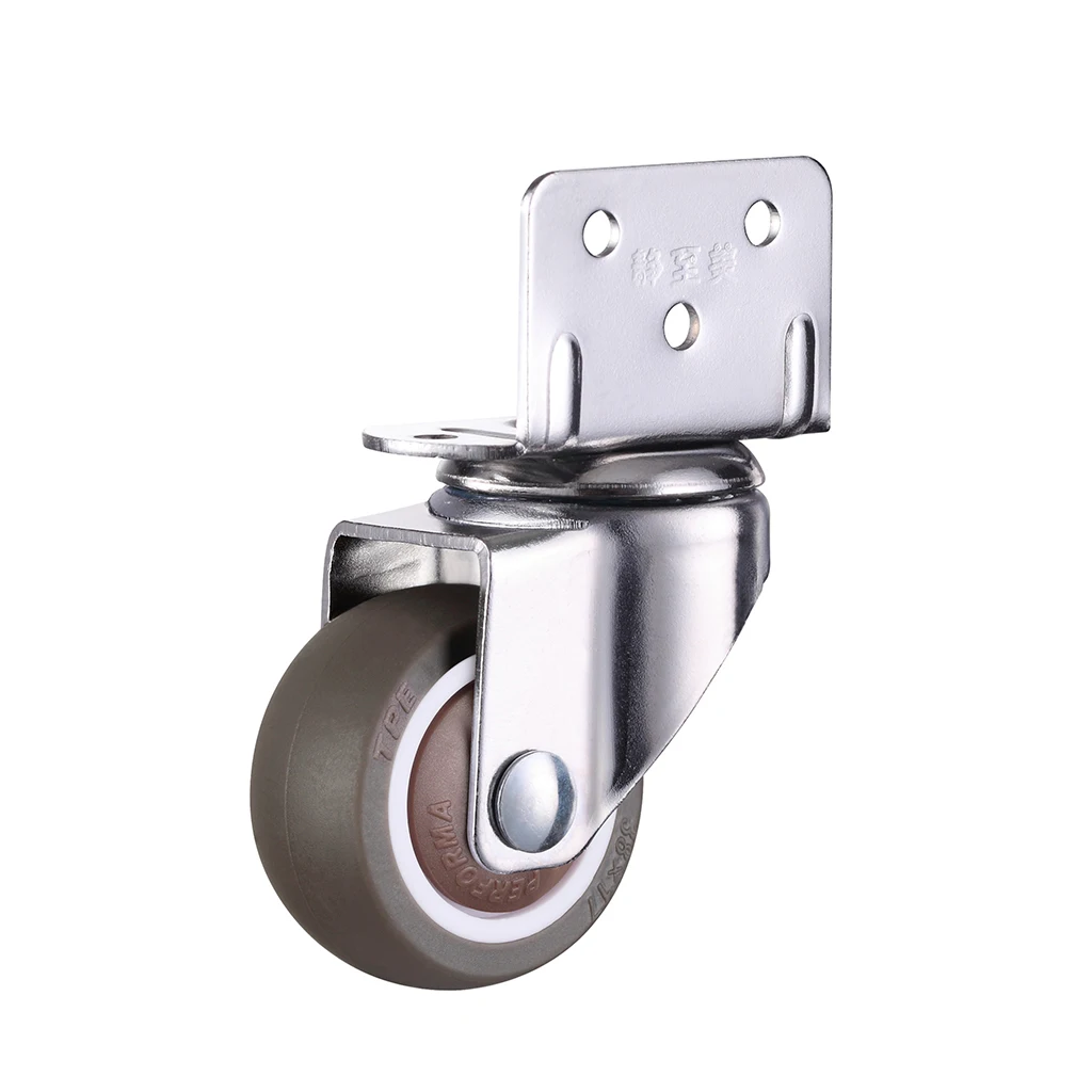 PH034 Furniture Caster Wheels Heavy Duty Universal Carriage Wheel for Baby Crib Bed Cart Trolley Wheelchair Office Chair