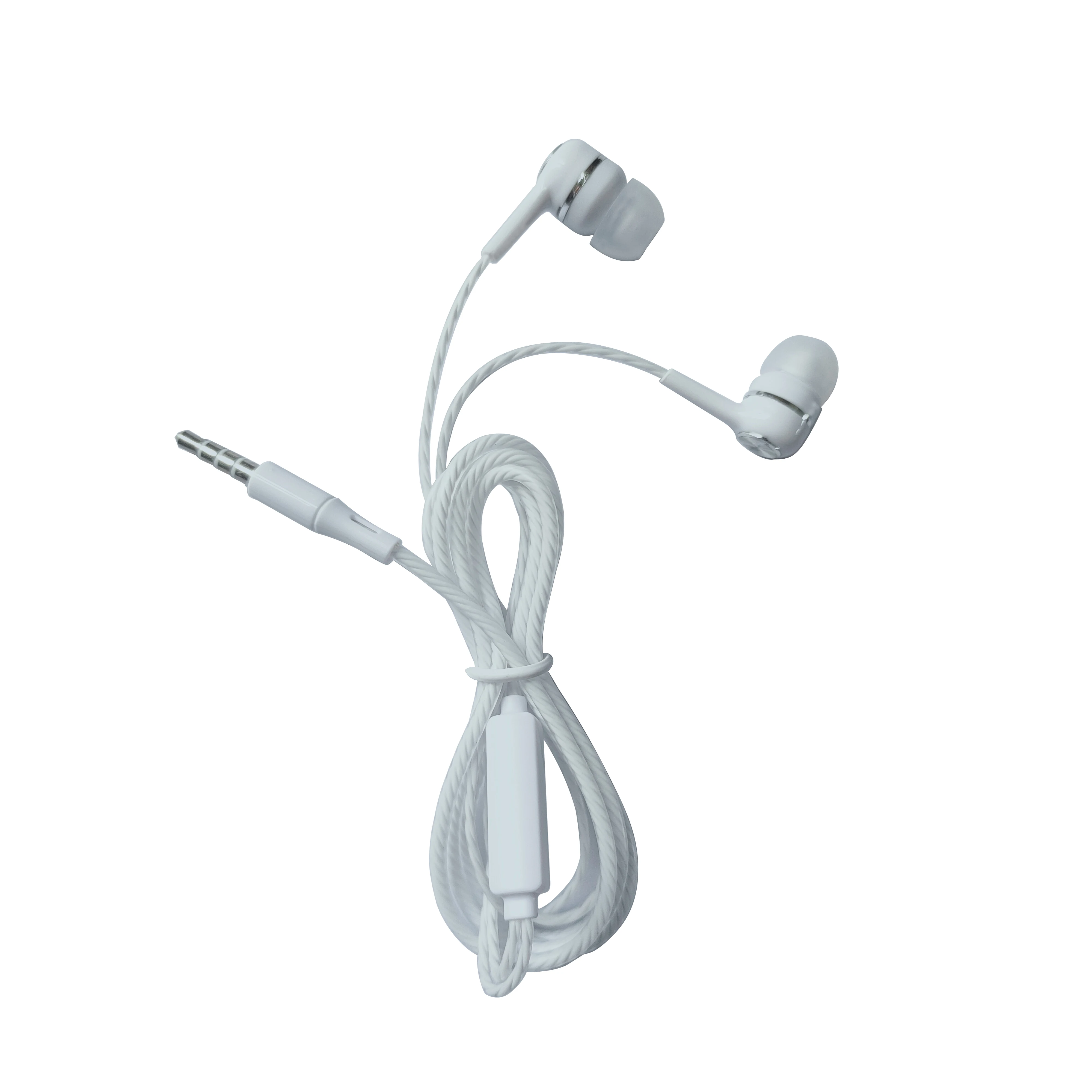 New In-ear Wired Headphone OEM Headset With Mic 3.5mm  Dual Drive Stereo Earphone Wired