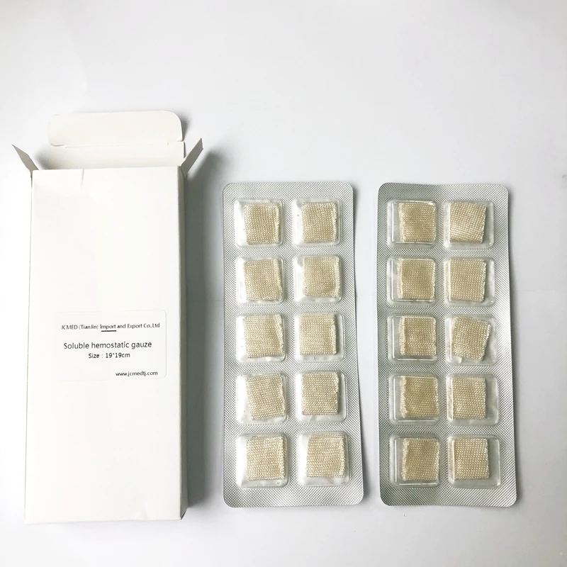 JCMED Dental care Dressing Soluble Hemostatic Gauze Dental Dressing