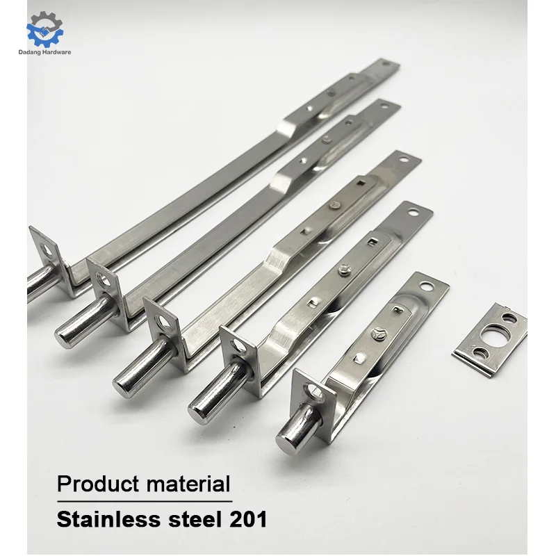 Door Accessories Factory 18 mm Width L Shape Stainless Steel Hidden Latch For Wood Door