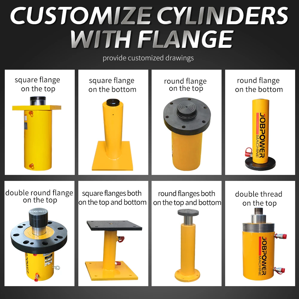 Single-acting Hydraulic Cylinders 100 Ton Hollow Hydraulic Jack