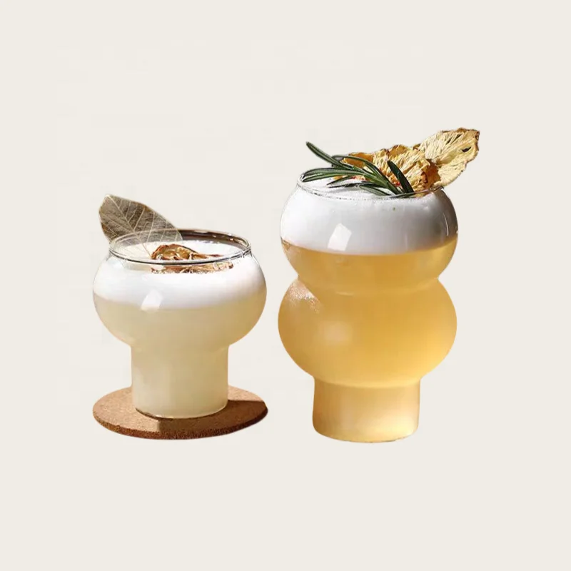 Креативная уникальная форма, прозрачное боросиликатное стекло для мороженого, кружка для кофе, сока, фруктового чая, стеклянные кружки