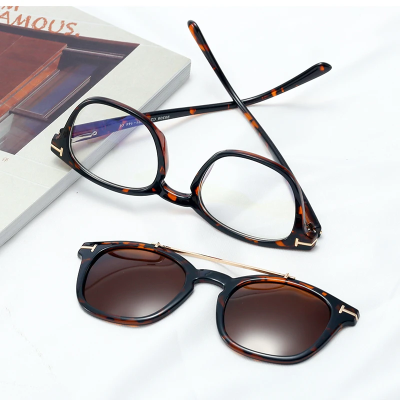 TR90 frame with magnetic suction sunglasses anti blue light glasses