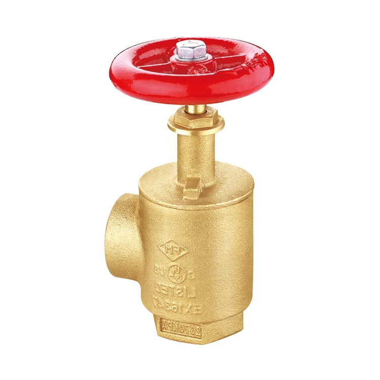 UL ULC Certified Brass 2 1/2' Inch Angle Hose Female Outlet Factory Price Red Painted for Firefighting Equipment & Accessories