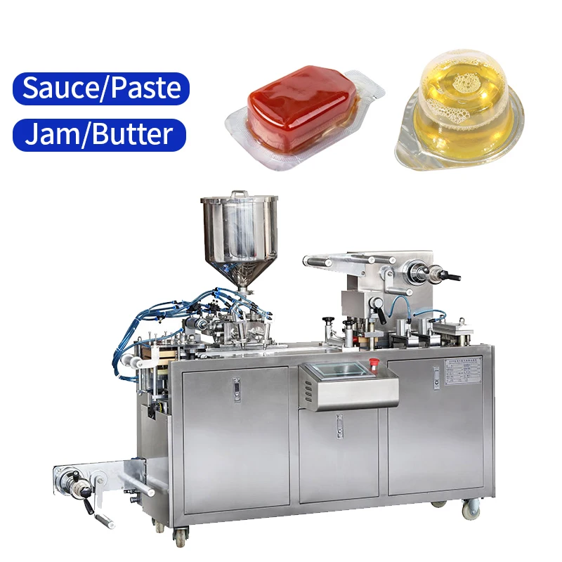 Dpp Thermoforming Automatic Jam Honey Spoon Perfume Liquid Blister Packaging Machine