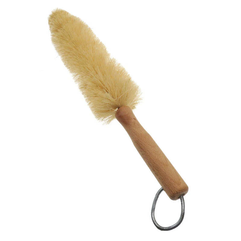 Best Selling Sisal Wood Handhold Cleaning Brush For Whole Sale Yellow Sisal Wood Handle Brush